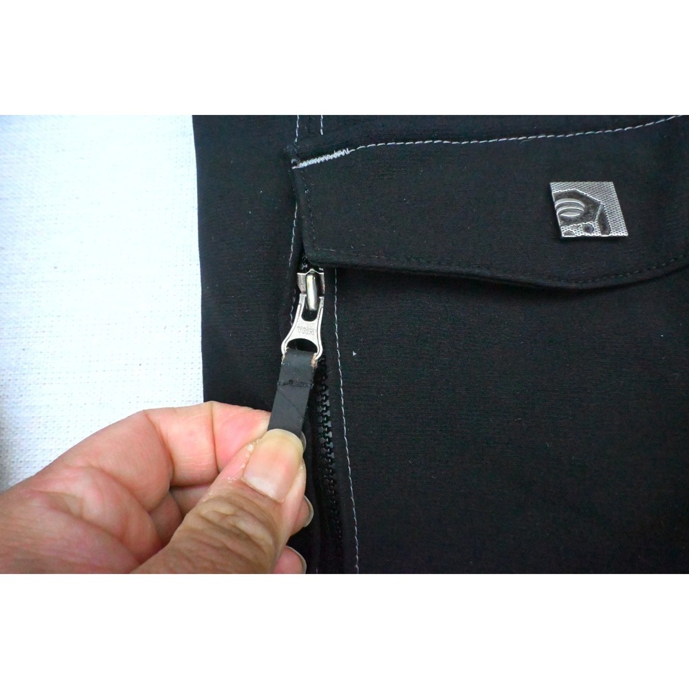 Mountain Hardwear Womens L Black Softshell Jacket Hooded Fleece Lined Sleek - Picture 9 of 16